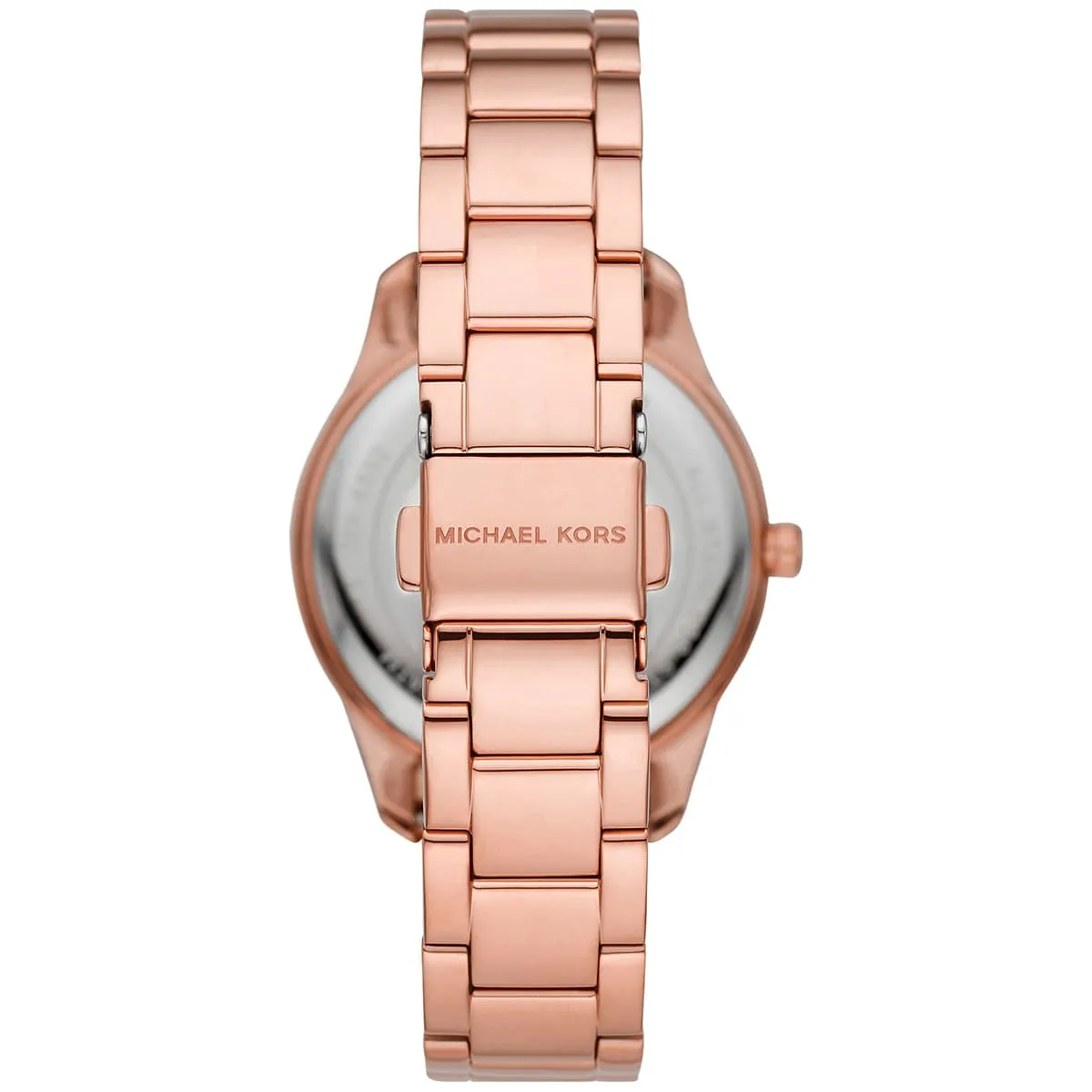 Michael Kors Layton MK6893 Quartz Royal Red Stone Dial Stainless Steel Chain Ladies Watch