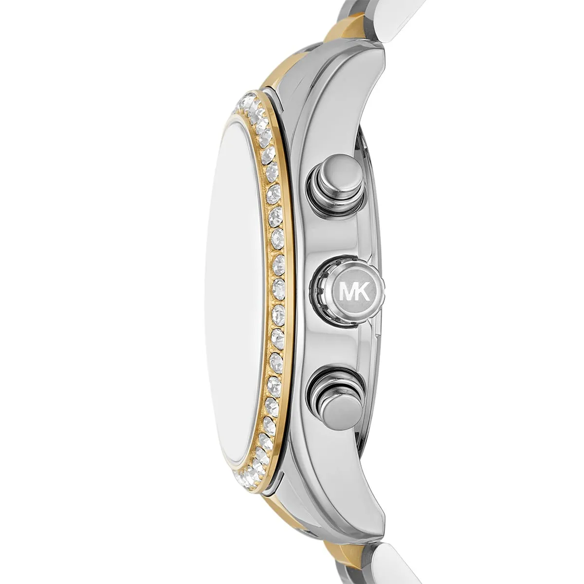 Michael Kors Lexington MK7303 Chronograph Quartz Green Dial Stainless Steel Chain Ladies Watch