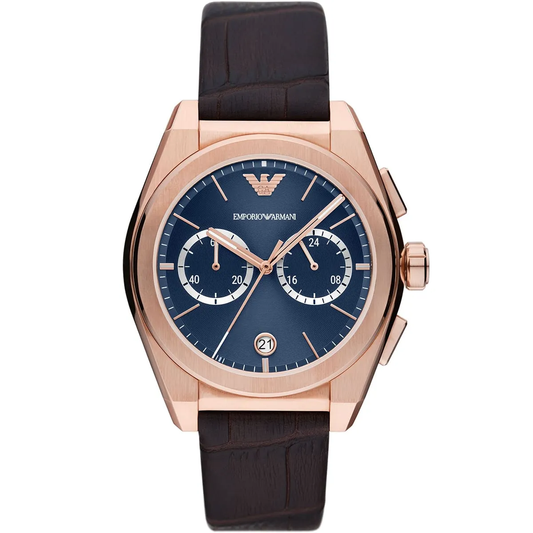 Emporio Armani Federico AR11563 Chronograph Quartz Genuine Leather Strap Men’s Watch