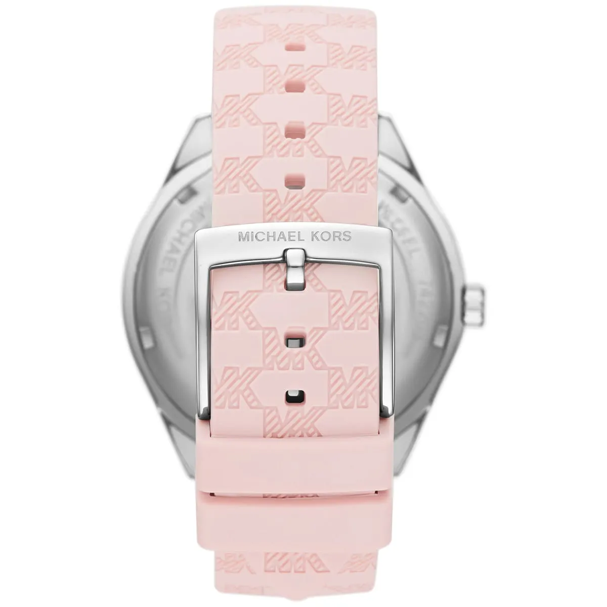 Michael Kors Jessa MK7268 Chronograph Quartz Stainless Steel & Embossed Silicone Strap Ladies Watch