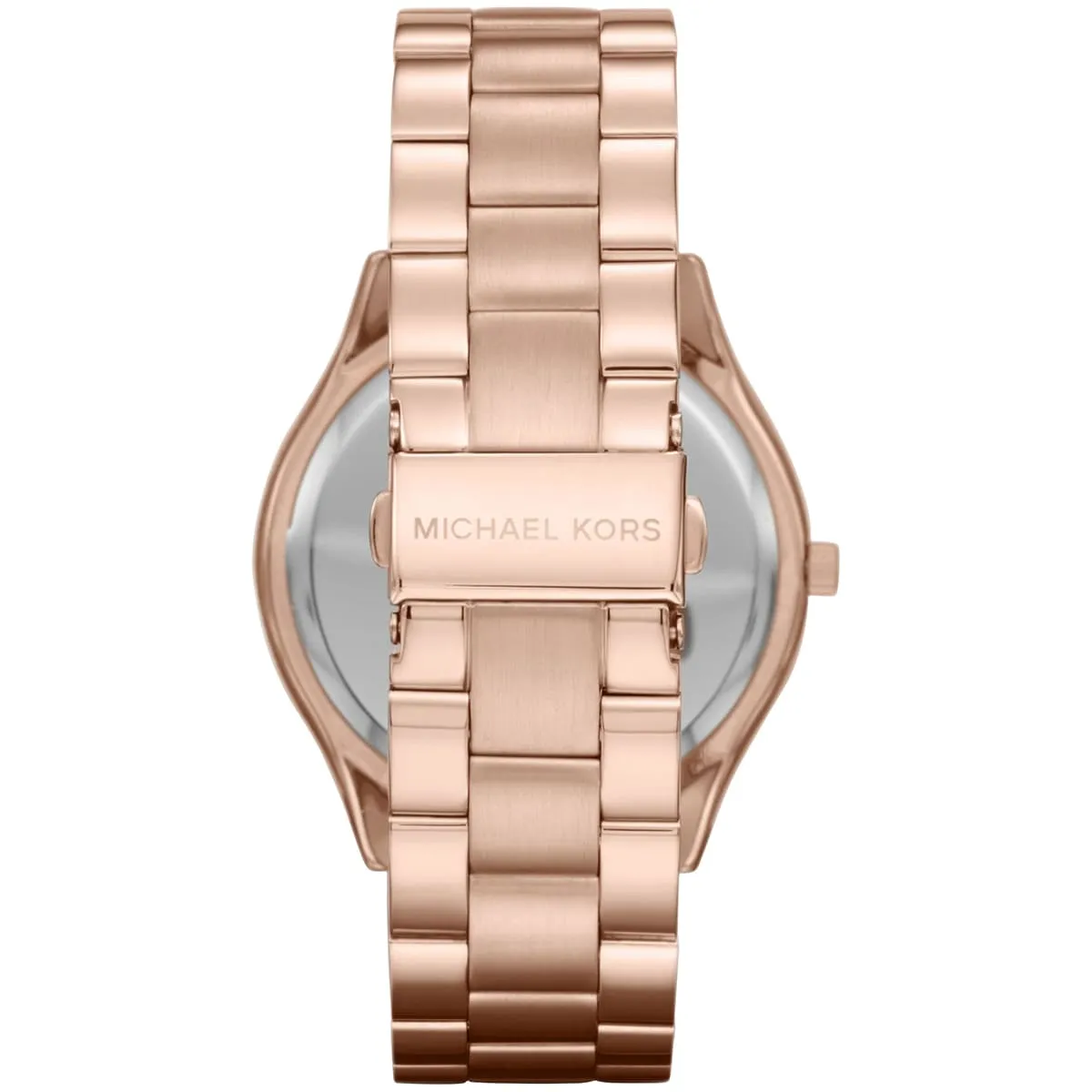 Michael Kors Slim Runway MK3181 Brown Dial Quartz Rose Gold Tone Stainless Steel Women’s Watch