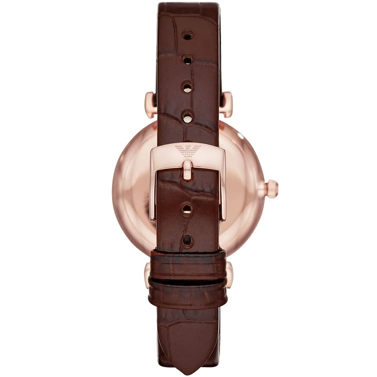 Emporio Armani Gianni T-Bar AR11269 Quartz Stainless Steel Original Leather Strap Ladies Watch