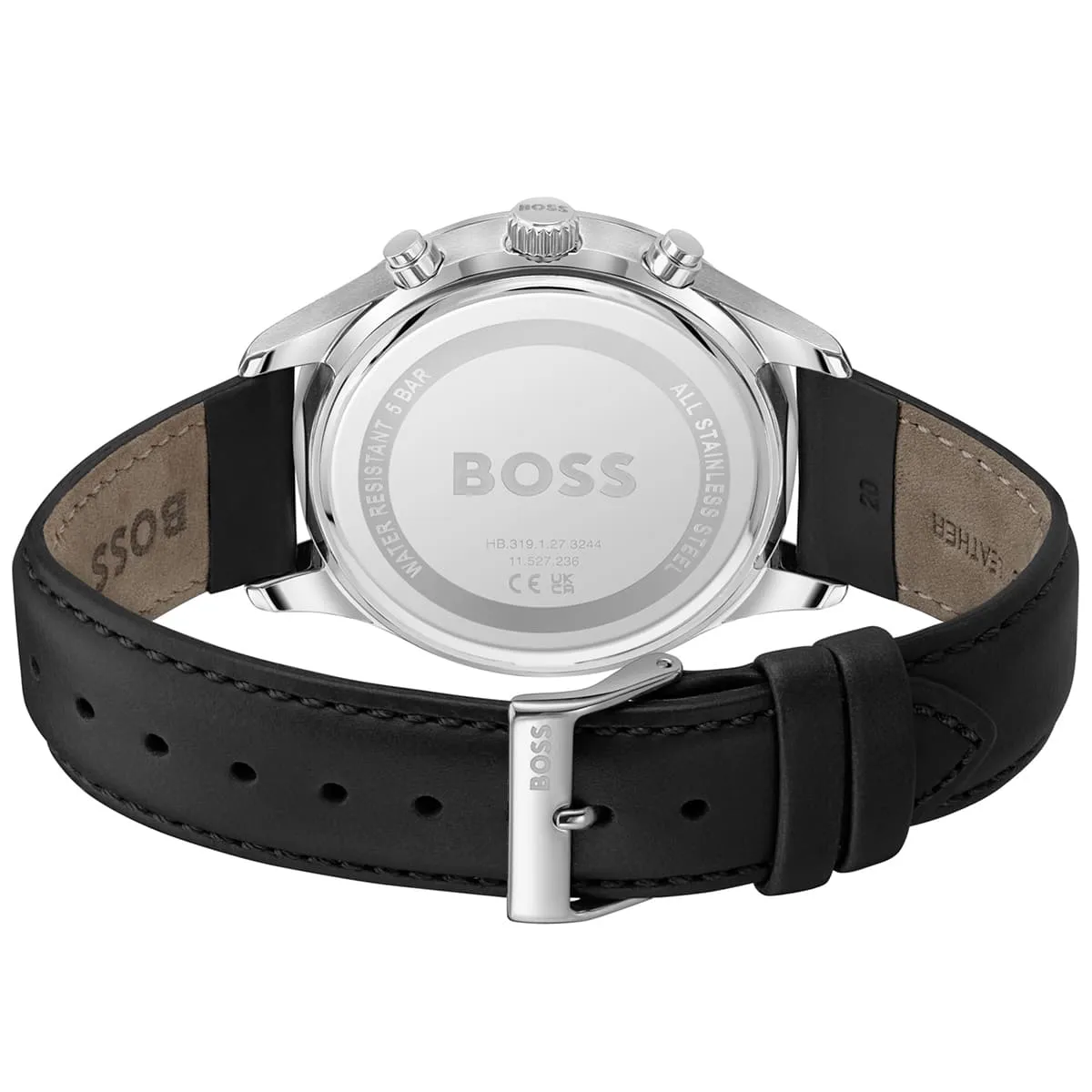 Hugo Boss Avery HB1514156 Chronograph Quartz Blue Dial Genuine Leather Strap Men’s Watch