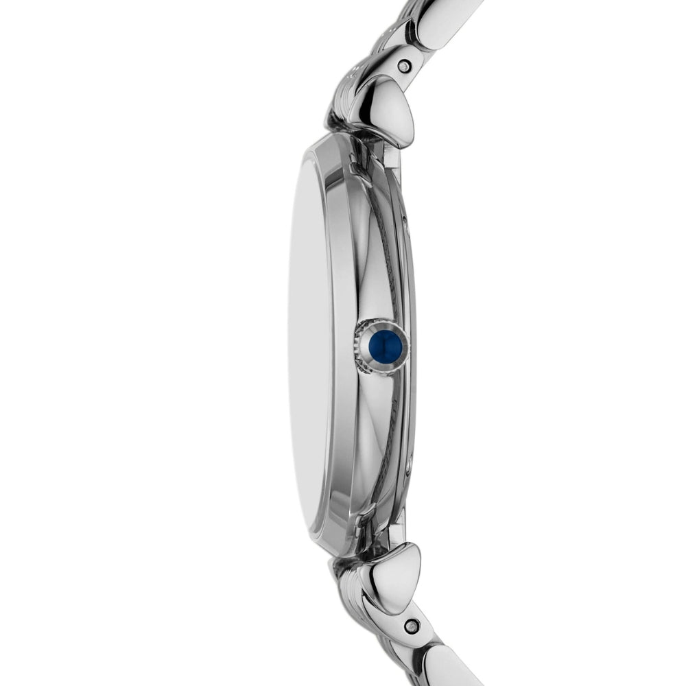 Emporio Armani Gianni T-Bar AR11627 Quartz Blue Dial Stainless Steel Chain Lady’s Watch