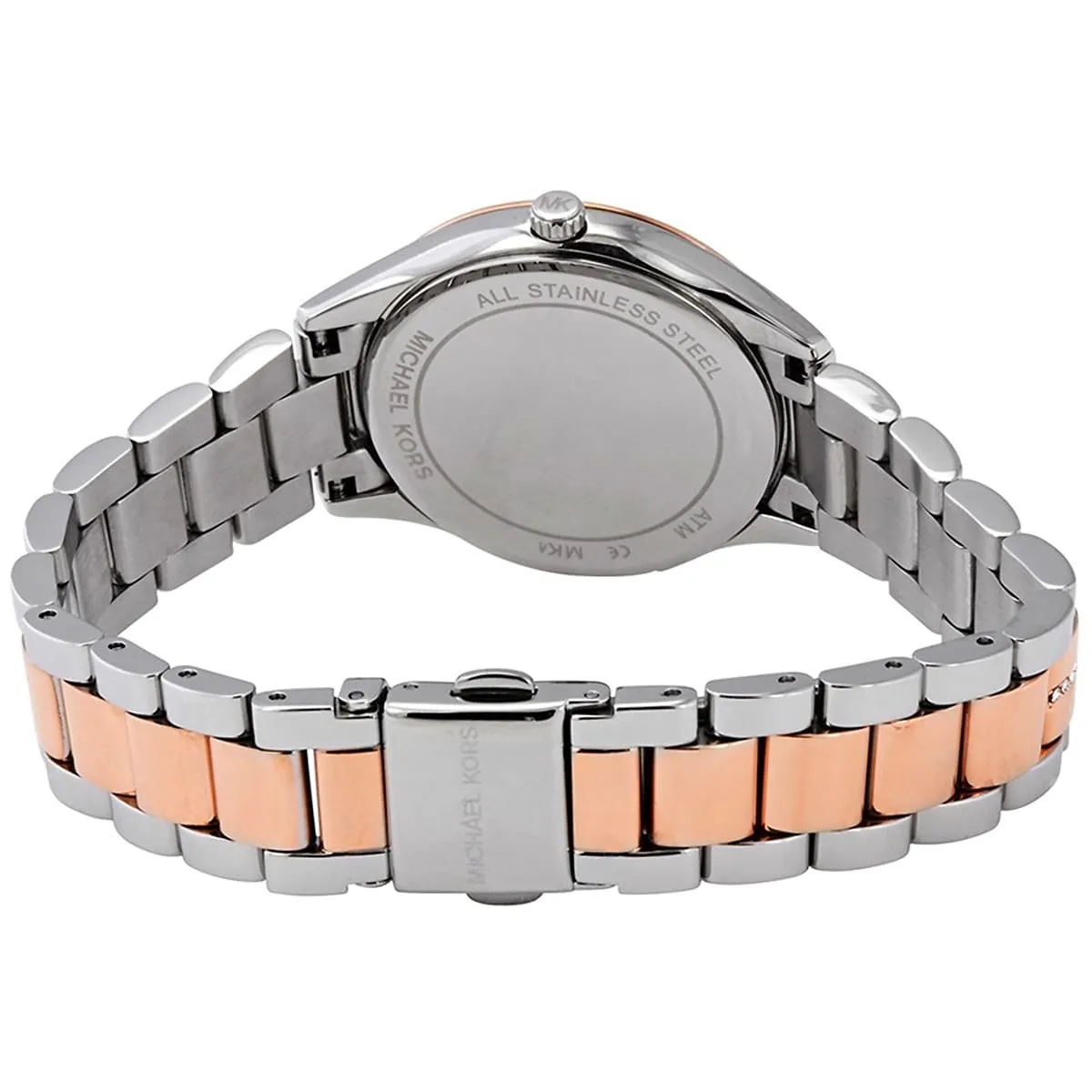 Michael Kors Lauryn MK3929 Quartz Blue Dial Stainless Steel Chain Two-Tone  Ladies Watch