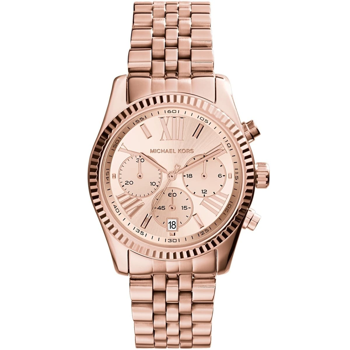 Michael Kors Lexington MK5569 Chronograph Quartz Stainless Steel Chain Ladies Watch