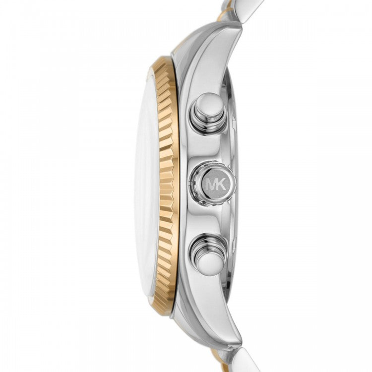 Michael Kors Lexington MK7218 Chronograph Quartz Blue Dial Stainless Steel Chain Ladies Watch