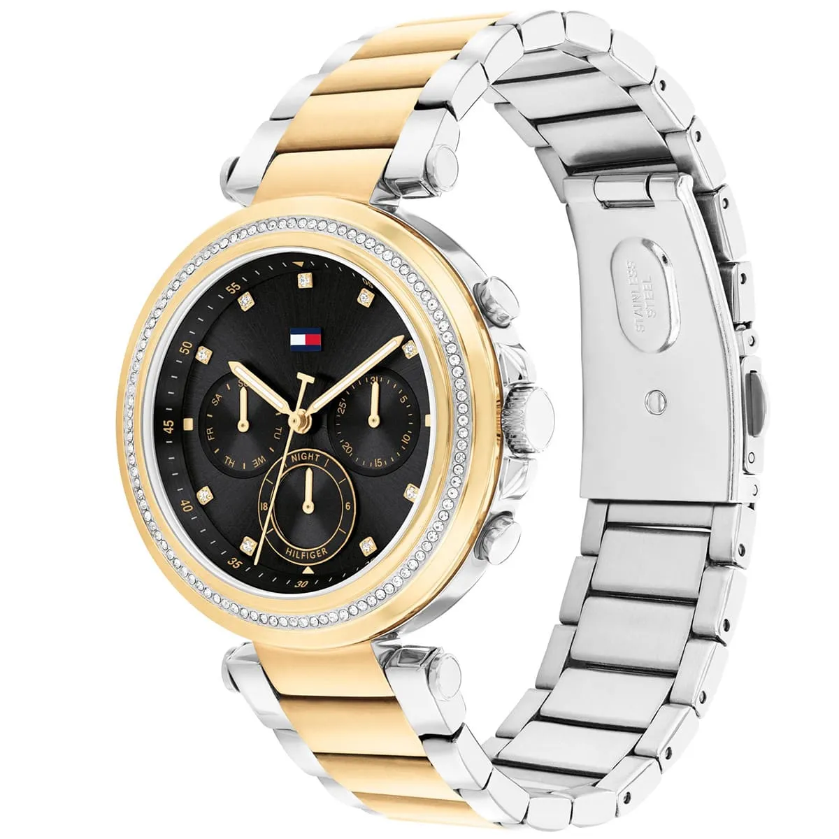 Tommy Hilfiger EMILY TH 1782702 Chronograph Dual-tone Quartz Stainless Steel Chain Lady’s Watch