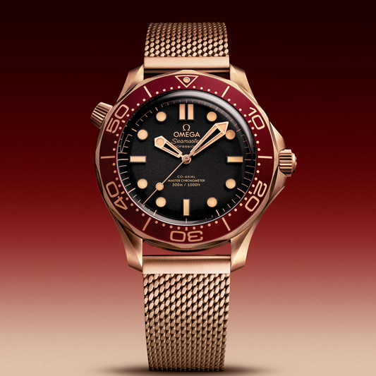 Omega Seamaster Professional Diver 300M Co-Axial Master Chronometer Automatic  Stainless Steel Mesh Chain Men's Watch