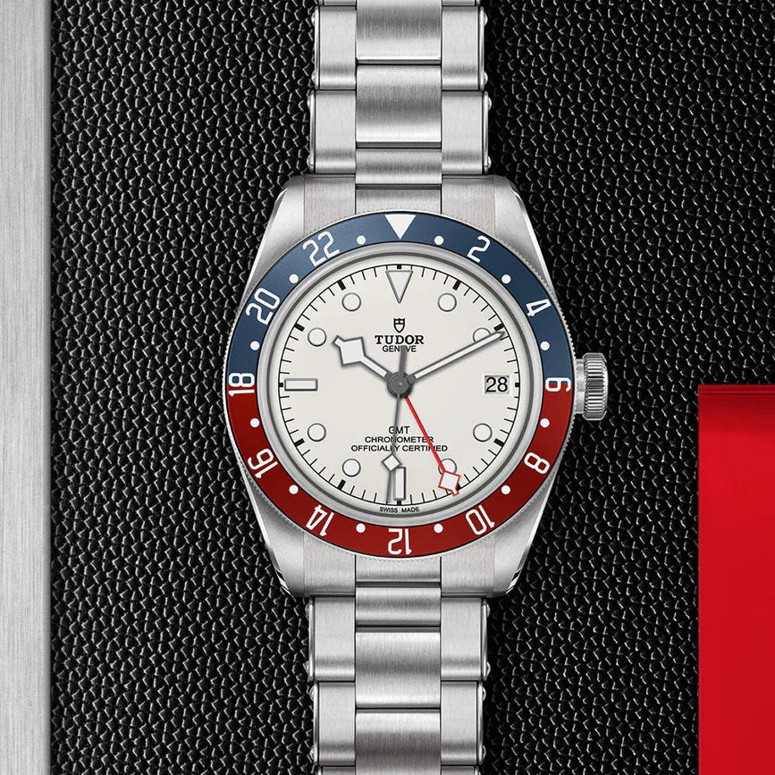 Tudor Black Bay Pepsi GMT Addition White Dial Stainless Steel Euro Grade Men's Watch