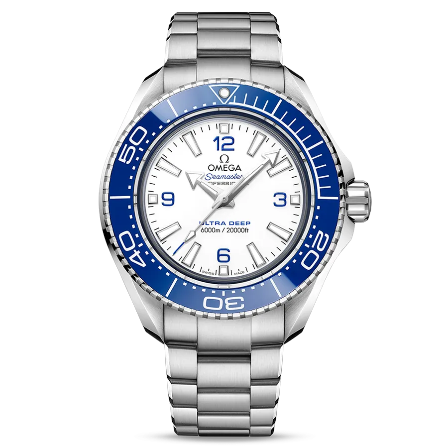 Omega Seamaster Planet Ocean Ultra Deep 6000M Automatic White Dial Stainless Men's Watch