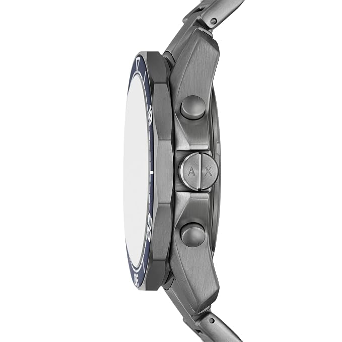 Armani Exchange Spencer AX1967 Chronograph Quartz Blue Dial Stainless Steel Chain Men’s Watch