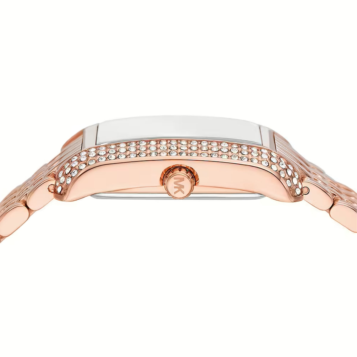 Michael Kors Emery Pavé MK4743 Quartz White Dial Stainless Steel Chain Ladies Watch