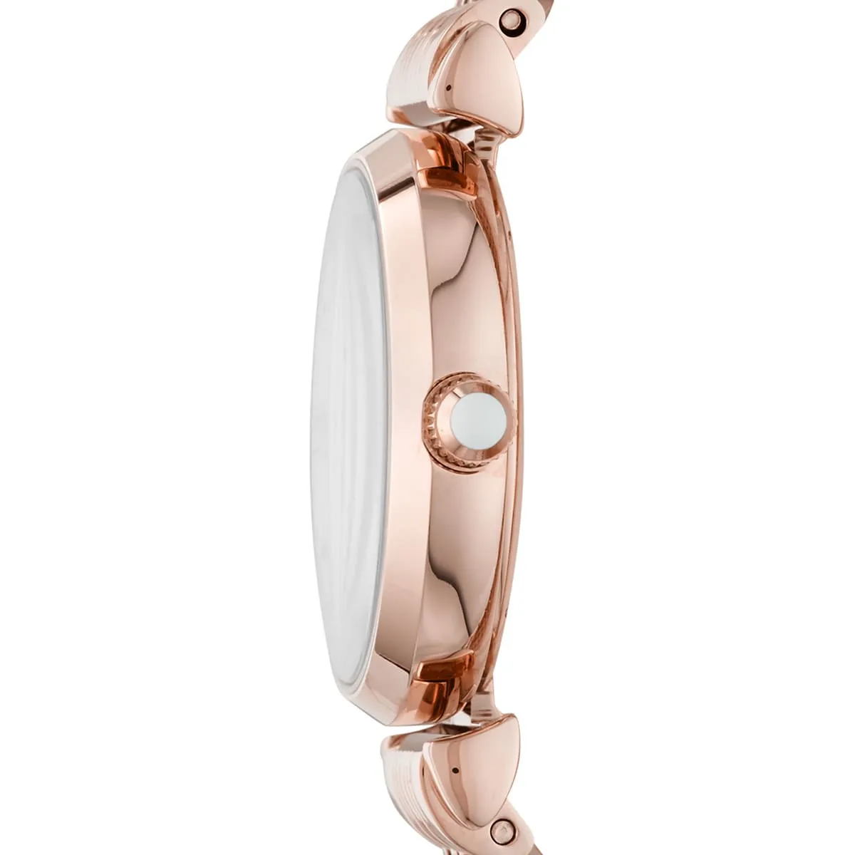 Emporio Armani Gianni T-Bar AR11316 Quartz Mother Of Pearl Dial Stainless Steel Chain Lady’s Watch