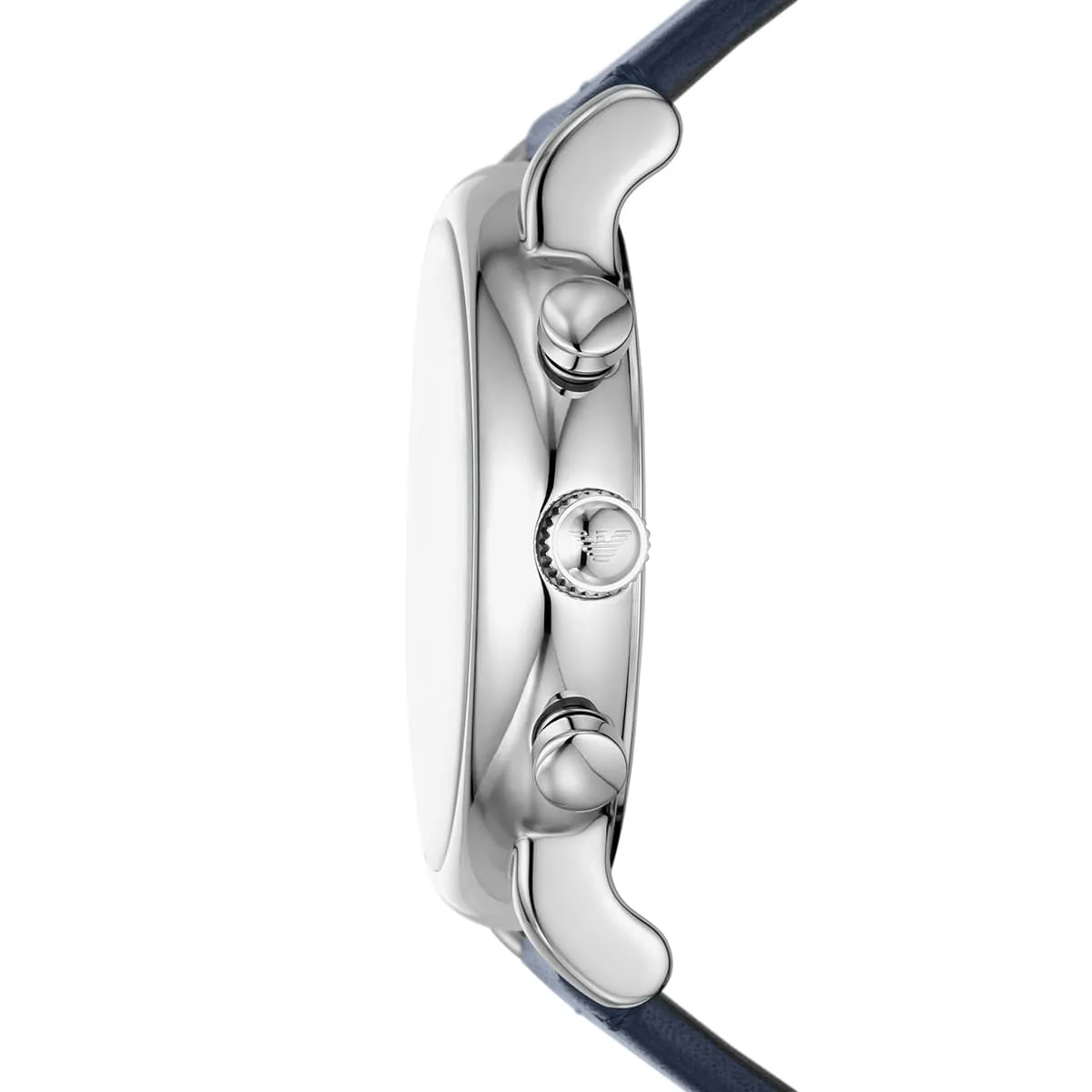 Emporio Armani Luigi AR11451 Chronograph Quartz Blue Dial Genuine Leather Strap Men’s Watch