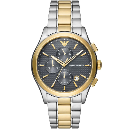 Emporio Armani Paolo AR11527 Chronograph Quartz Grey Dial Stainless Steel Chain Men’s Watch