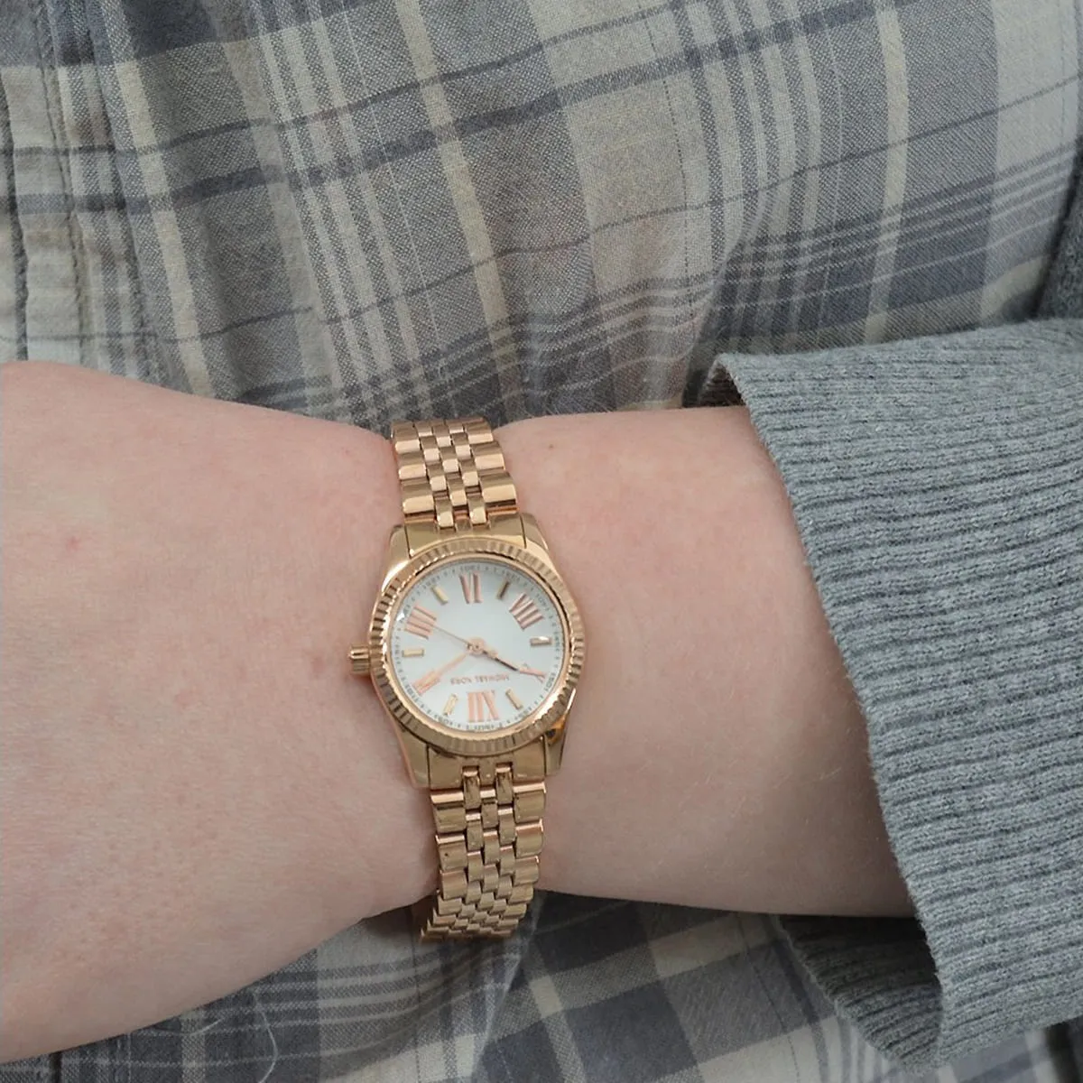 Michael Kors Pettie Lexington MK3230 Quartz White Dial Stainless Steel Women’s Watch