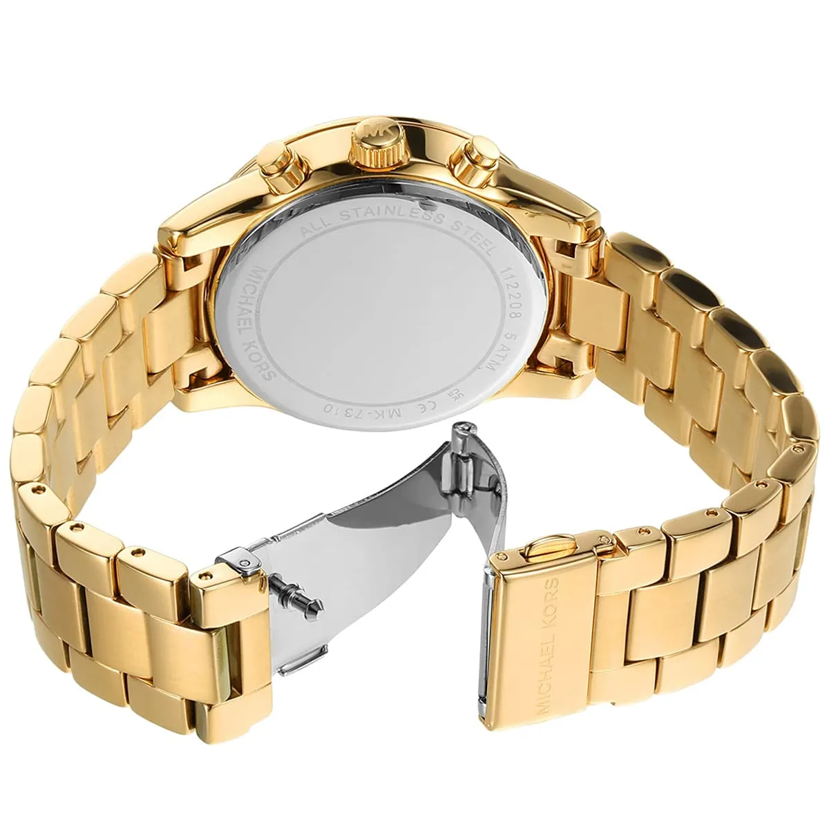 Michael Kors Ritz MK7310 Chronograph Quartz Gold-Tone Stainless Steel Chain Ladies Watch