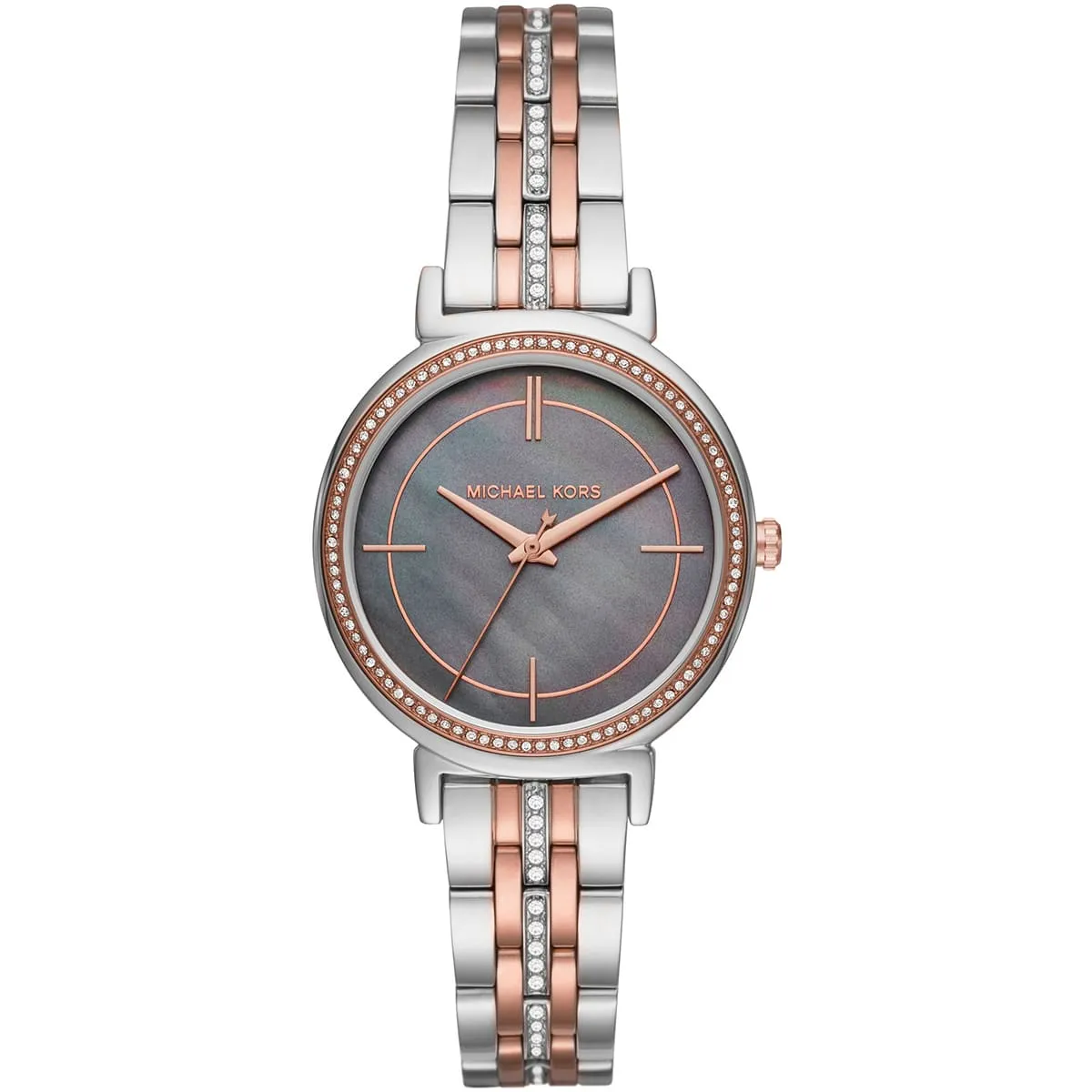 Michael Kors Cinthia MK3642 Quartz Grey Dial Stainless Steel Two-Tone Chain Ladies Watch