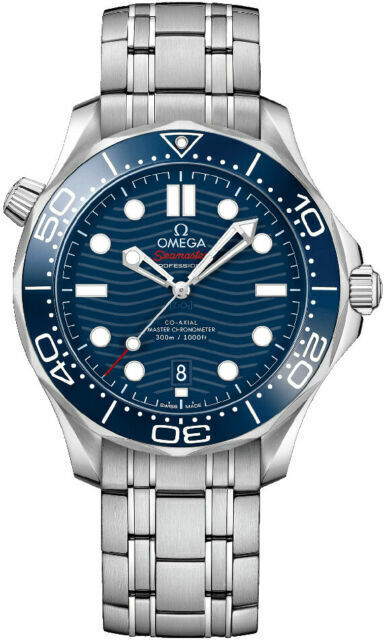 Omega Seamaster Professional Diver 300M Co-Axial Chronometer Automatic Blue Dial Stainless Steel Limited Edition Men's Watch