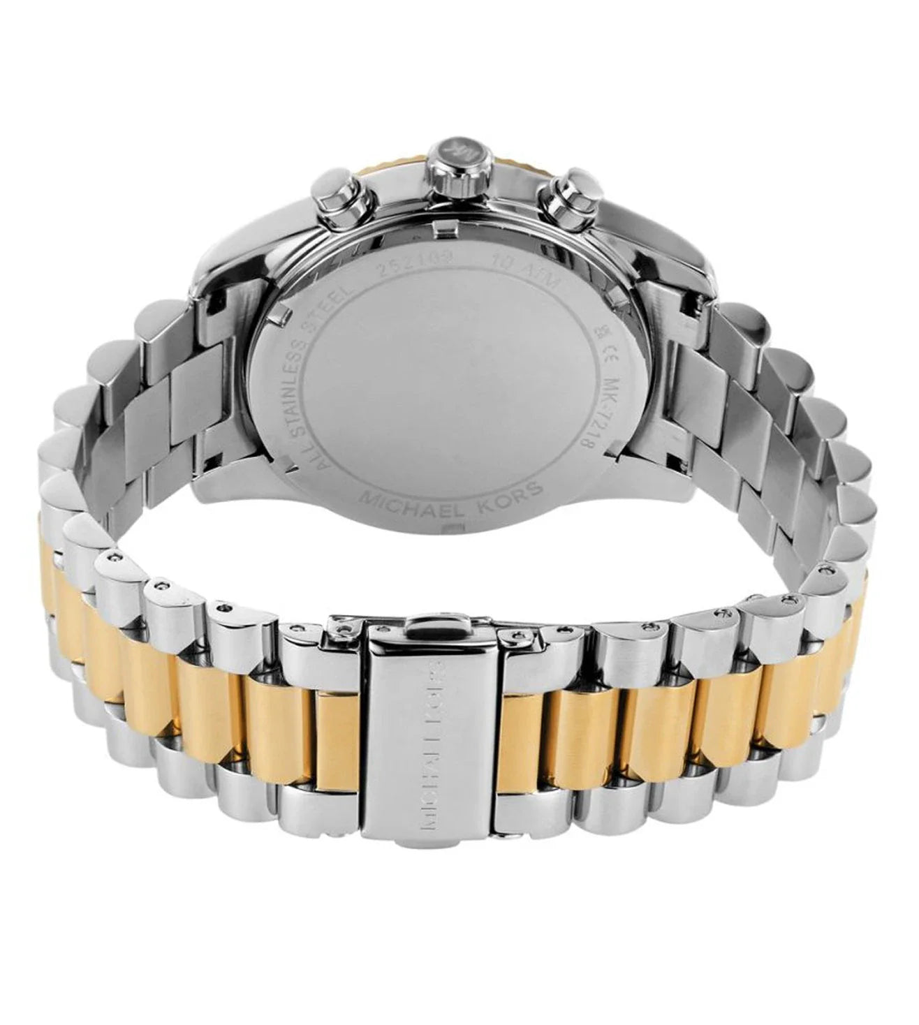 Michael Kors Lexington MK7218 Chronograph Quartz Blue Dial Stainless Steel Chain Ladies Watch