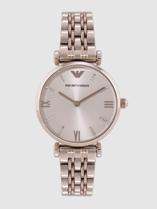 Emporio Armani Gianni T-Bar AR11059 Quartz Stainless Steel Chain Lady’s Watch