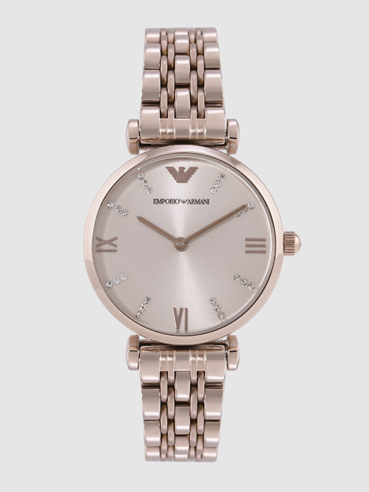 Emporio Armani Gianni T-Bar AR11059 Quartz Stainless Steel Chain Lady’s Watch