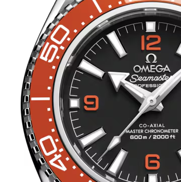 Omega Seamaster Planet Ocean 6000M Ultra Deep Automatic Black Dial Stainless Steel Silicon Strap Men's Watch