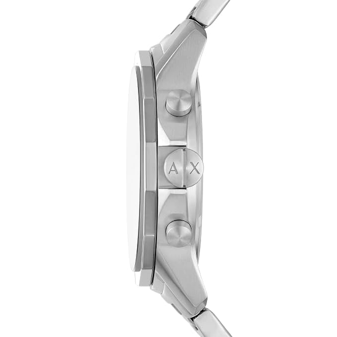 Armani Exchange Banks AX1742 Chronograph Quartz White Dial Stainless Steel Chain Men’s Watch