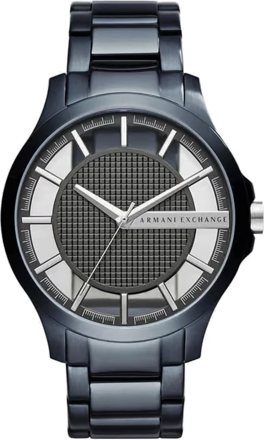Armani Exchange Hampton AX2401 Quartz Charcoal Dial Stainless Steel Chain Men’s Watch
