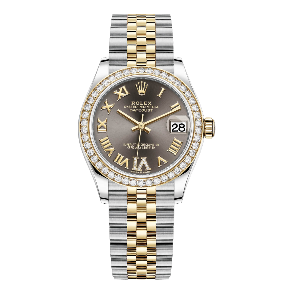 Rolex Lady Date-just Two-Tone Green Dial Automatic Stainless Steel Chain Lady’s Watch