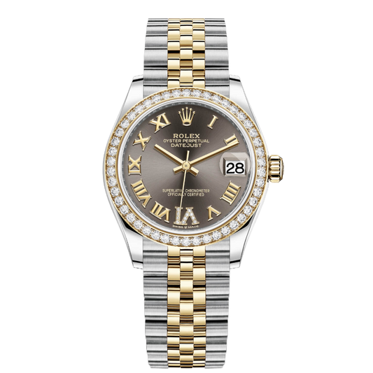 Rolex Lady Date-just Two-Tone Green Dial Automatic Stainless Steel Chain Lady’s Watch