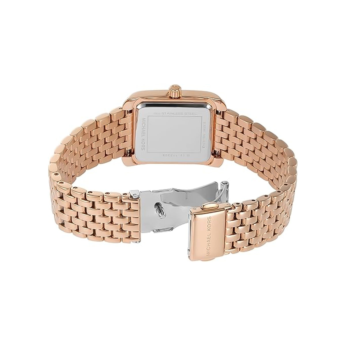 Michael Kors Emery Pavé MK4743 Quartz White Dial Stainless Steel Chain Ladies Watch