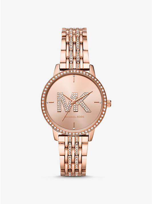 Michael Kors Melissa Pavé MK4372 Quartz Stainless Steel Chain Ladies Watch