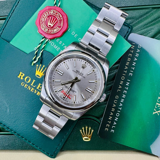 Rolex Oyster Perpetual  Automatic Full Silver Color With Silver Dial Stainless Steel Chain Men’s Watch