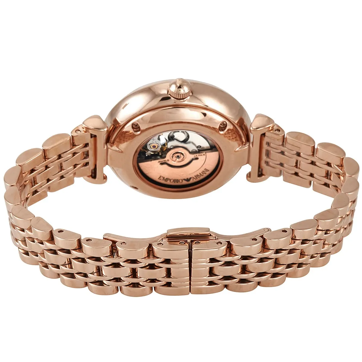 Emporio Armani Meccanico Gianni T-Bar AR60023 Automatic Stainless Steel Chain Lady’s Watch