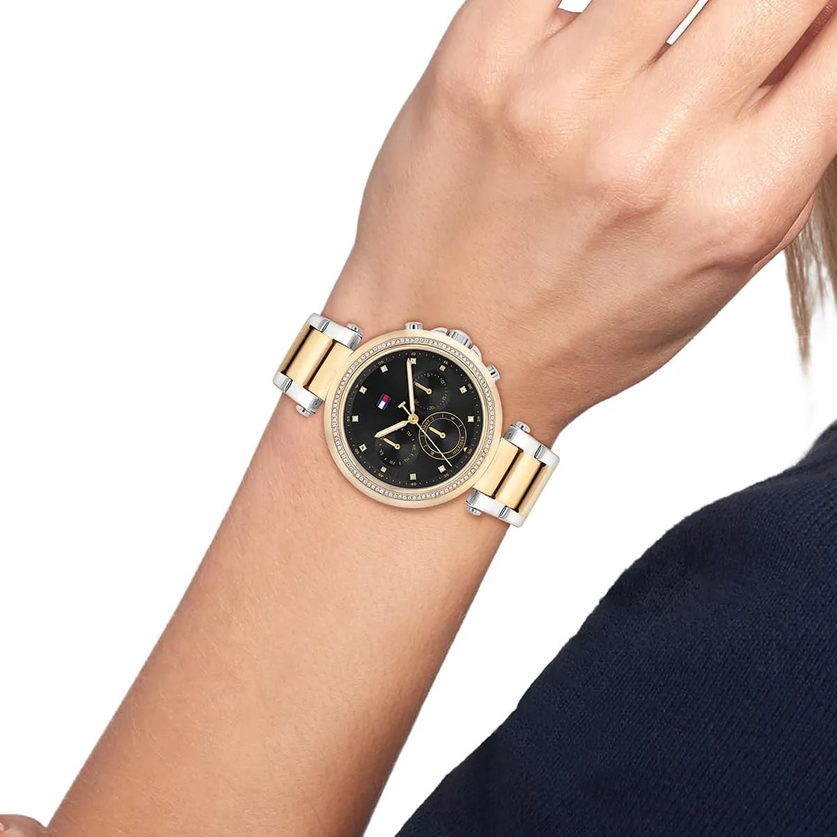 Tommy Hilfiger EMILY TH 1782702 Chronograph Dual-tone Quartz Stainless Steel Chain Lady’s Watch