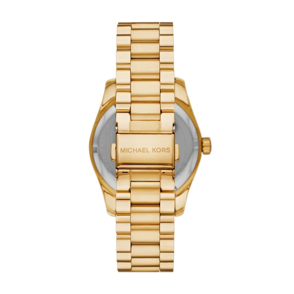 Michael Kors Lexington MK1079 Mother of Pearl White Dial Quartz Golden Tone Stainless Steel Women’s Watch