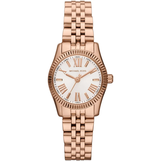Michael Kors Pettie Lexington MK3230 Quartz White Dial Stainless Steel Women’s Watch