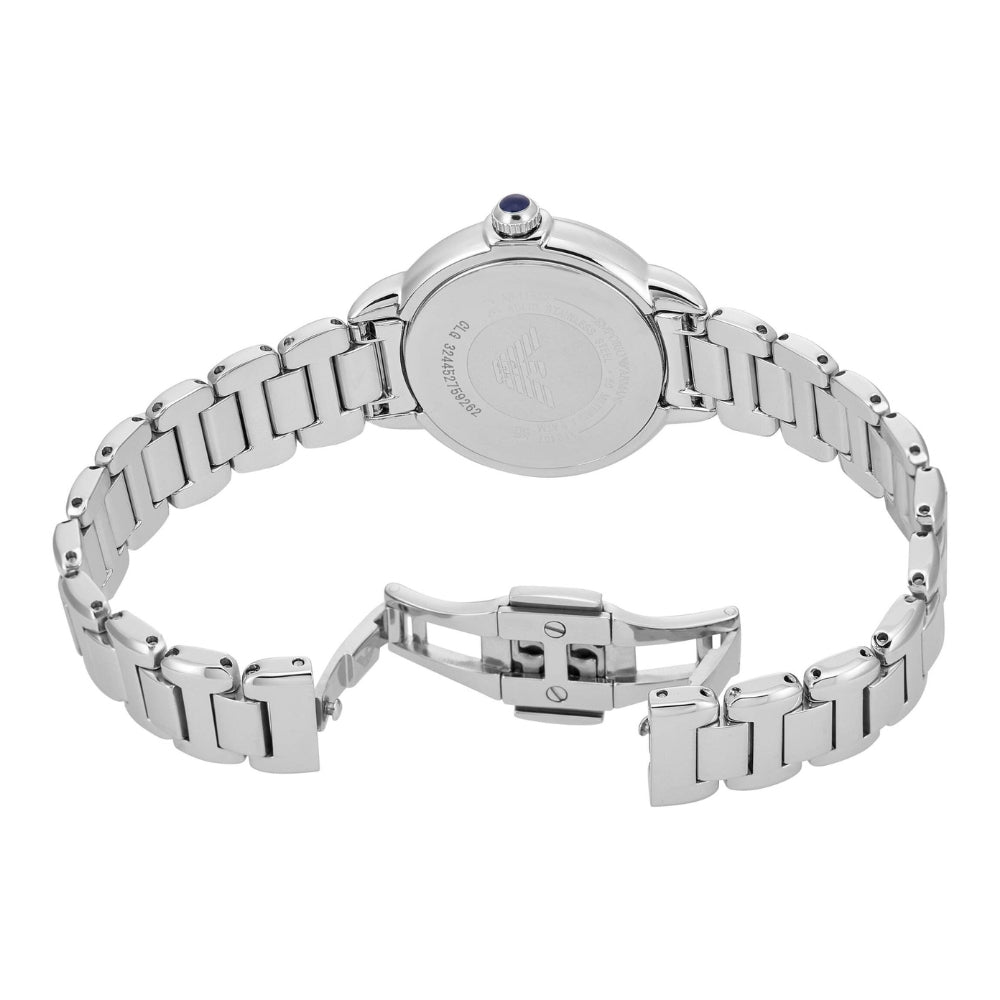 Emporio Armani Gianni T-Bar AR11627 Quartz Blue Dial Stainless Steel Chain Lady’s Watch