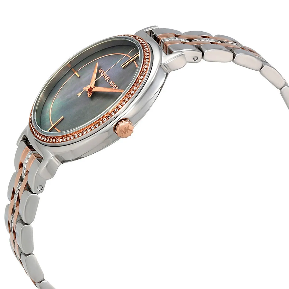 Michael Kors Cinthia MK3642 Quartz Grey Dial Stainless Steel Two-Tone Chain Ladies Watch