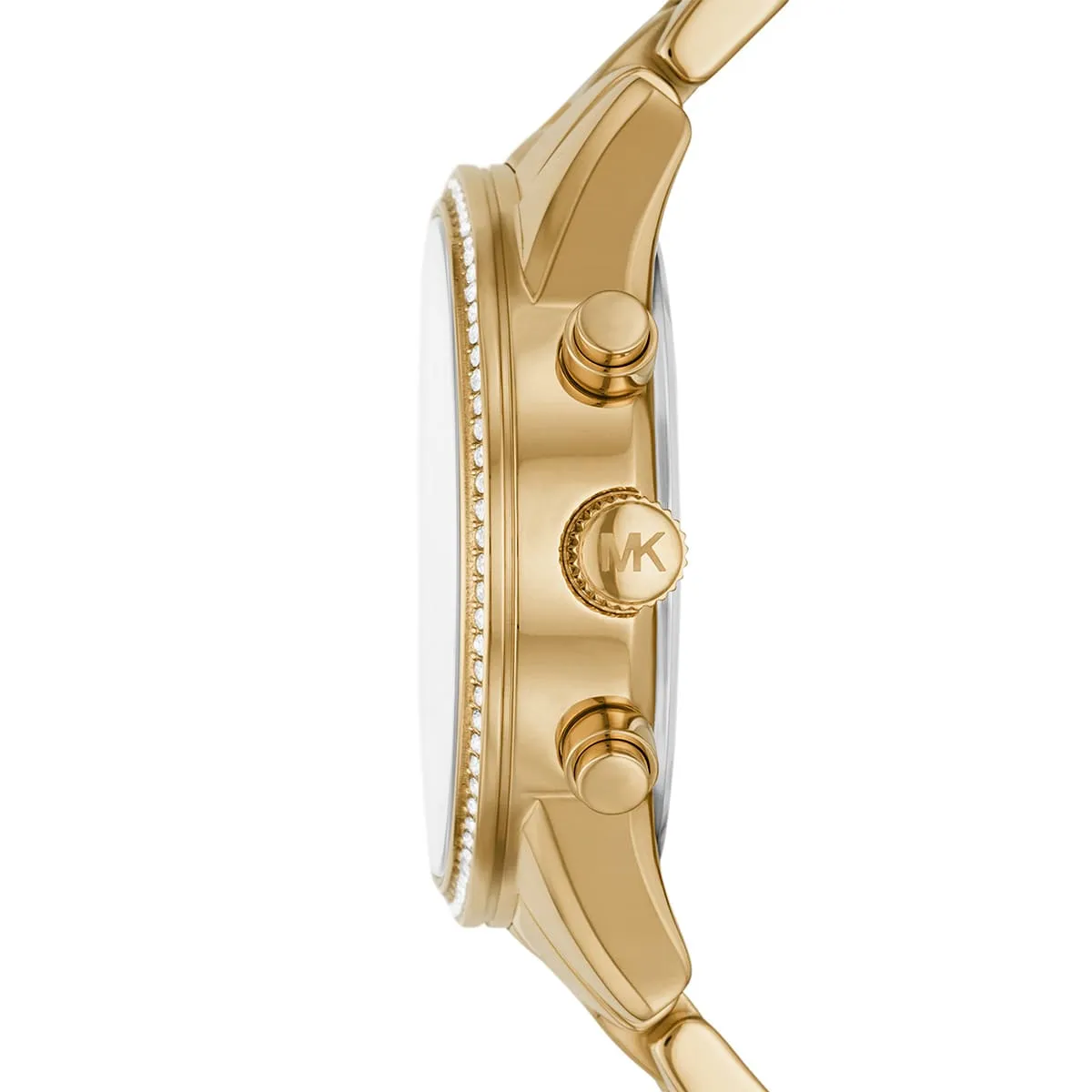 Michael Kors Ritz MK7310 Chronograph Quartz Gold-Tone Stainless Steel Chain Ladies Watch