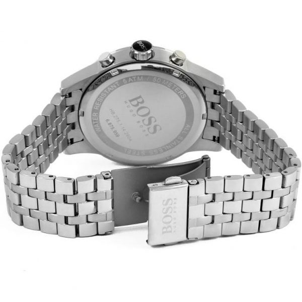 Hugo Boss Navigator HB1513498 Chronograph Quartz Blue Dial Stainless Steel Chain Men’s Watch