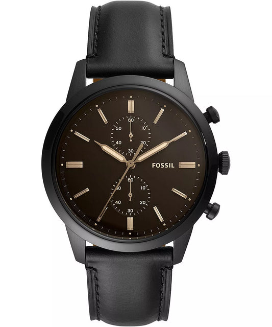 Fossil Townsman FS5585 Chronograph Quartz Brown Dial Genuine Leather Strap Men’s Watch