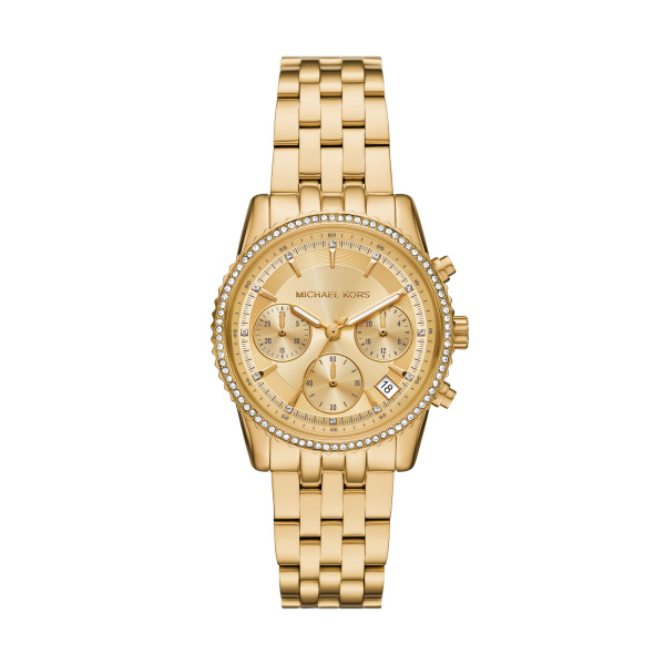 Michael Kors Mini Bryant MK7530 Chronograph Quartz Gold-Tone Stainless Steel Chain Ladies Watch