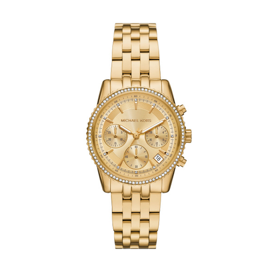 Michael Kors Mini Bryant MK7530 Chronograph Quartz Gold-Tone Stainless Steel Chain Ladies Watch