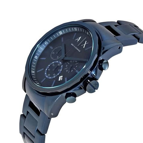 Armani Exchange Outerbanks AX2512 Chronograph Quartz Blue Dial Stainless Steel Men’s Watch