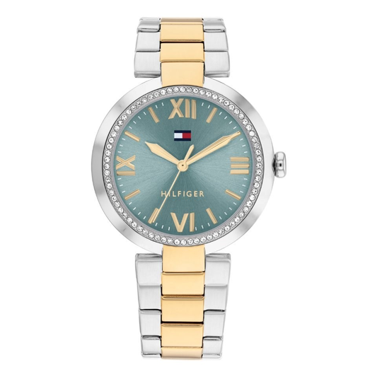 Tommy Hilfiger ALICE T-Bar TH1782680 Quartz Two-Tone Stainless Steel Chain Lady’s Watch