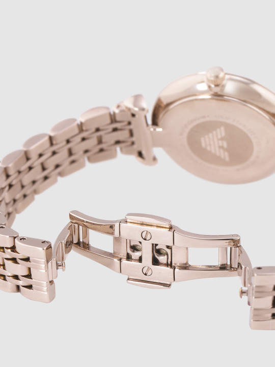 Emporio Armani Gianni T-Bar AR11059 Quartz Stainless Steel Chain Lady’s Watch