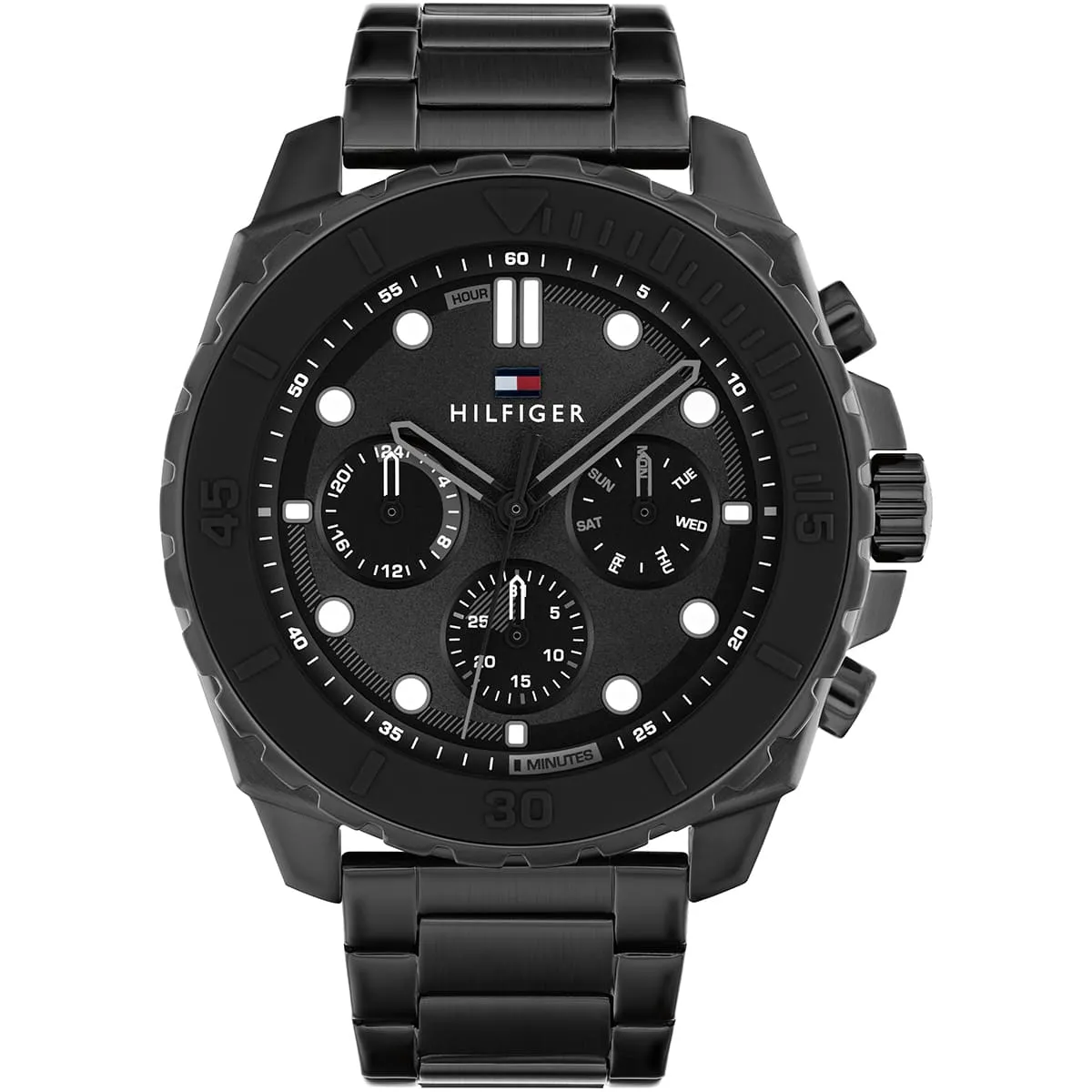 Tommy Hilfiger Horloge Morgan 1710690 Chronograph Quartz Silicon Strap Men’s Watch